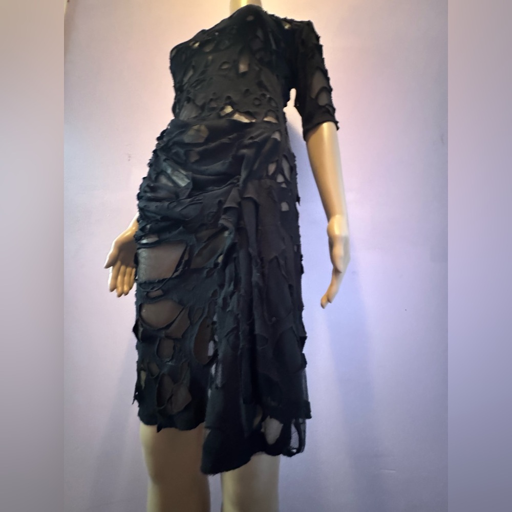 Nocturne Duo Sculpted Ruched Two-Piece Dress - Picture 9 of 13